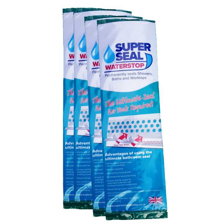 Superseal Waterstop bath and shower tray sealant strip Rubberduck