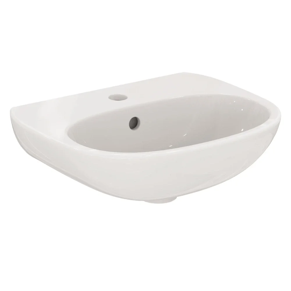 Ideal Standard Tesi 450mm 1 Tap Hole Basin & Pedestal