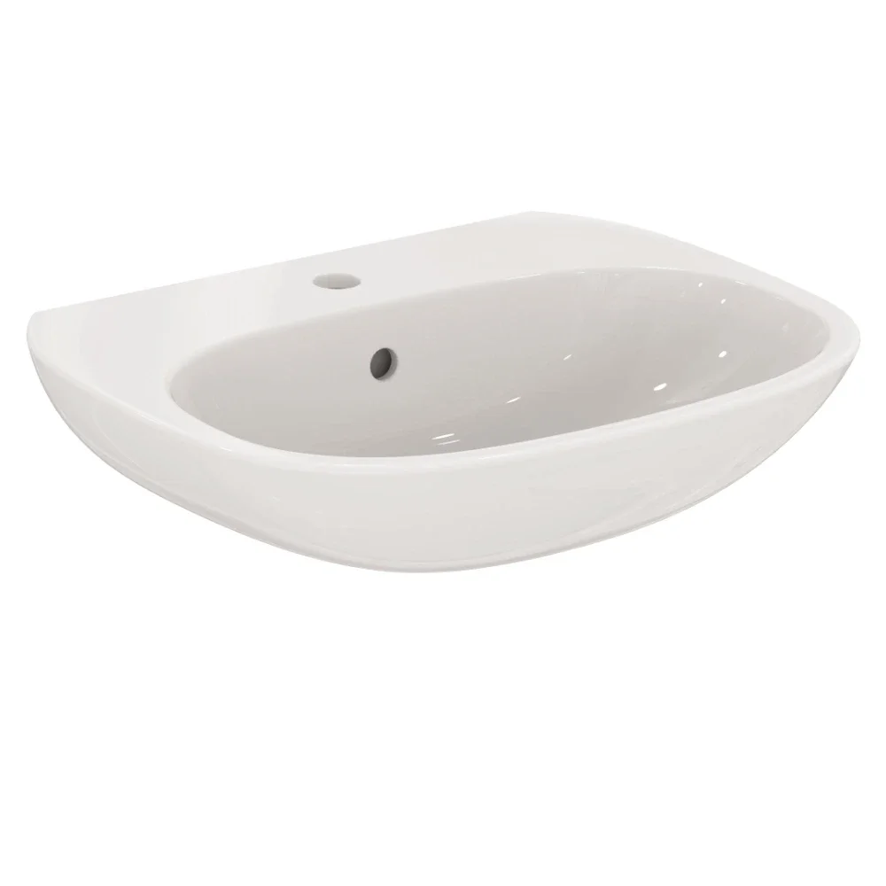 Ideal Standard Tesi 550mm 1 Tap Hole Basin & Pedestal