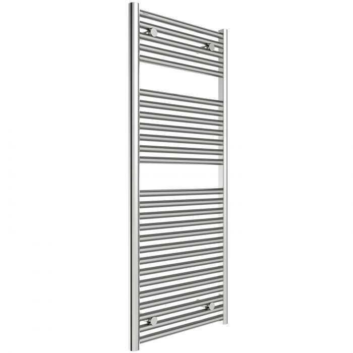 Hugo2 1212 x 500mm Electric Towel Radiator - Chrome - High Heat Output - Tissino