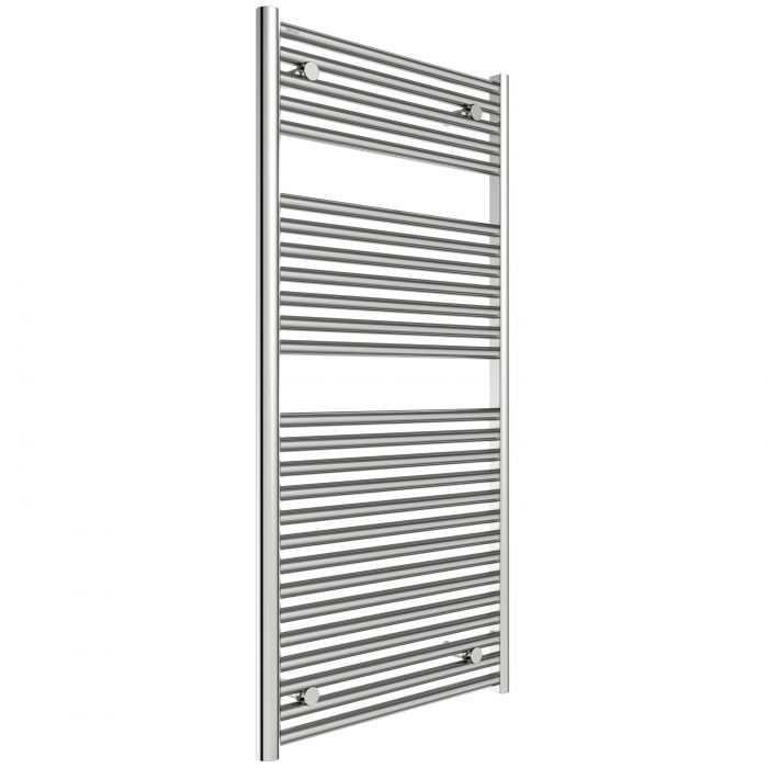 Hugo2 1212 x 600mm Electric Towel Radiator - Chrome - High Heat Output - Tissino