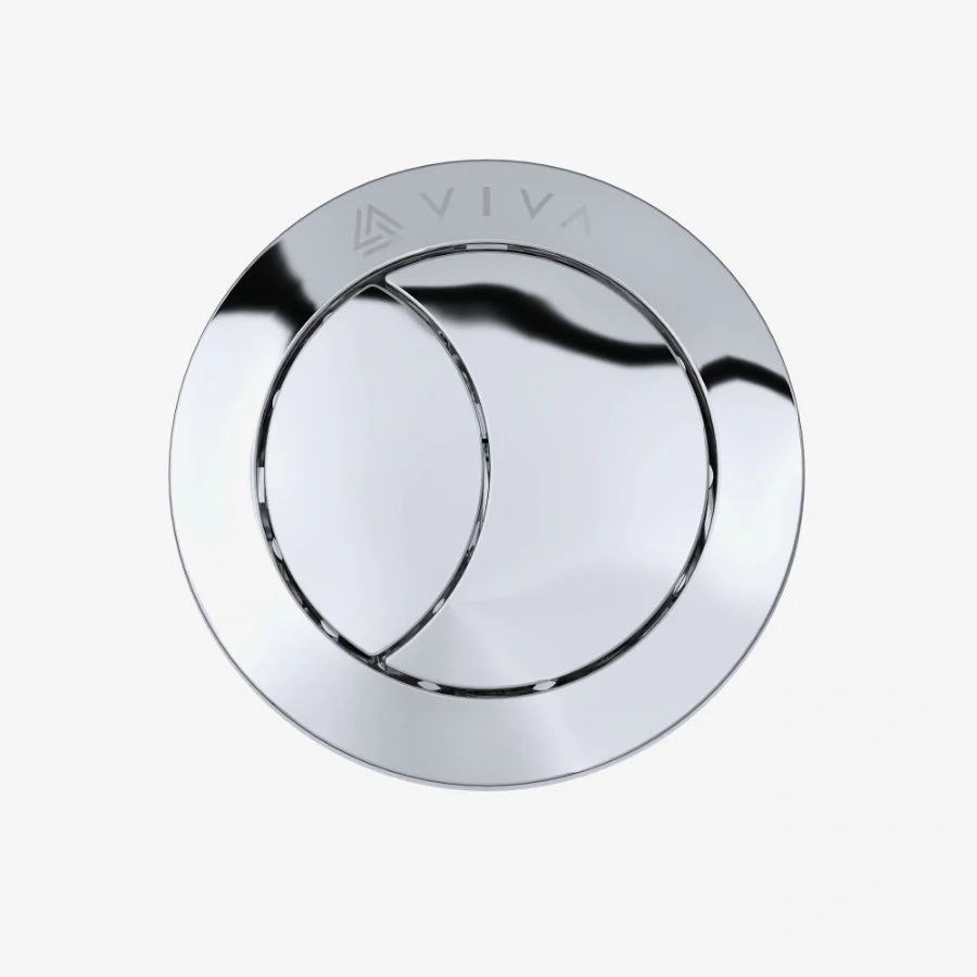 Viva Sanitary Universal Chrome Toilet Flush Button