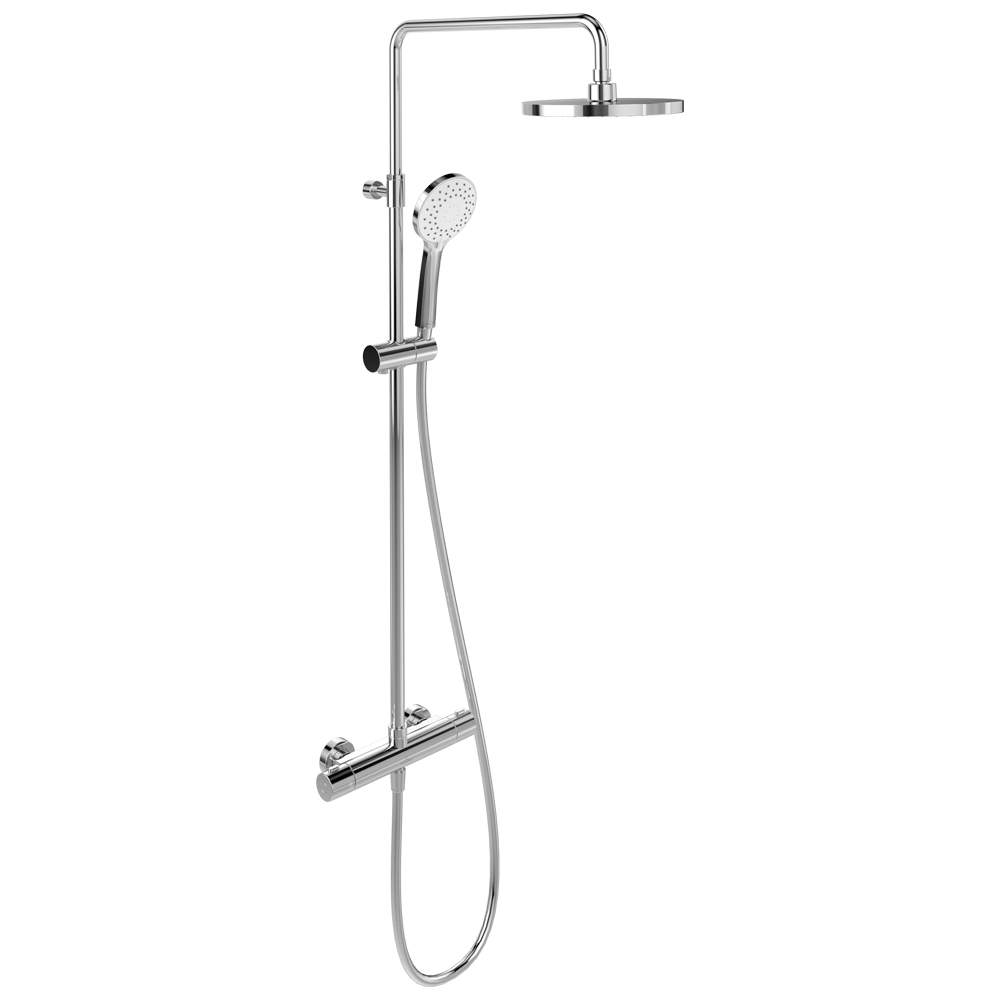 Villeroy & Boch Thermostatic Shower Set Fixed Head & Hand Set Chrome 