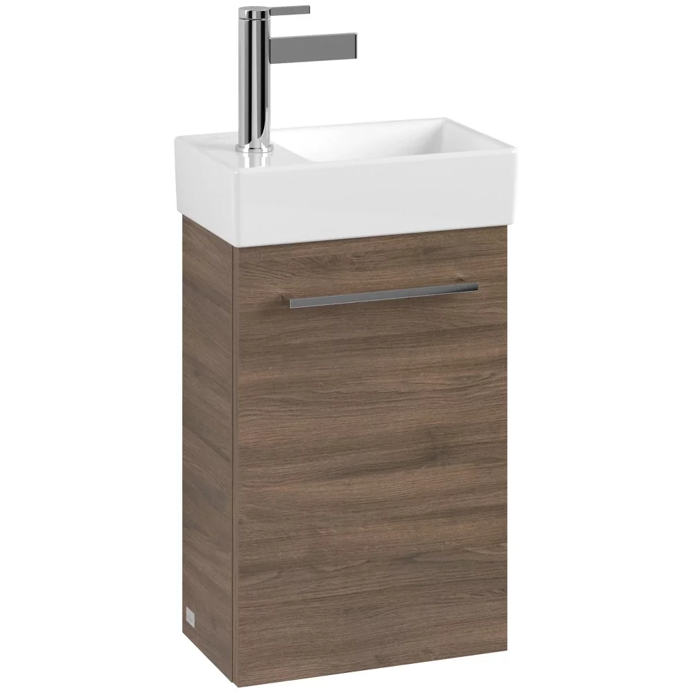 Villeroy & Boch Avento 340mm Arizona Oak Wall Hung Cloakroom Vanity Unit & Basin