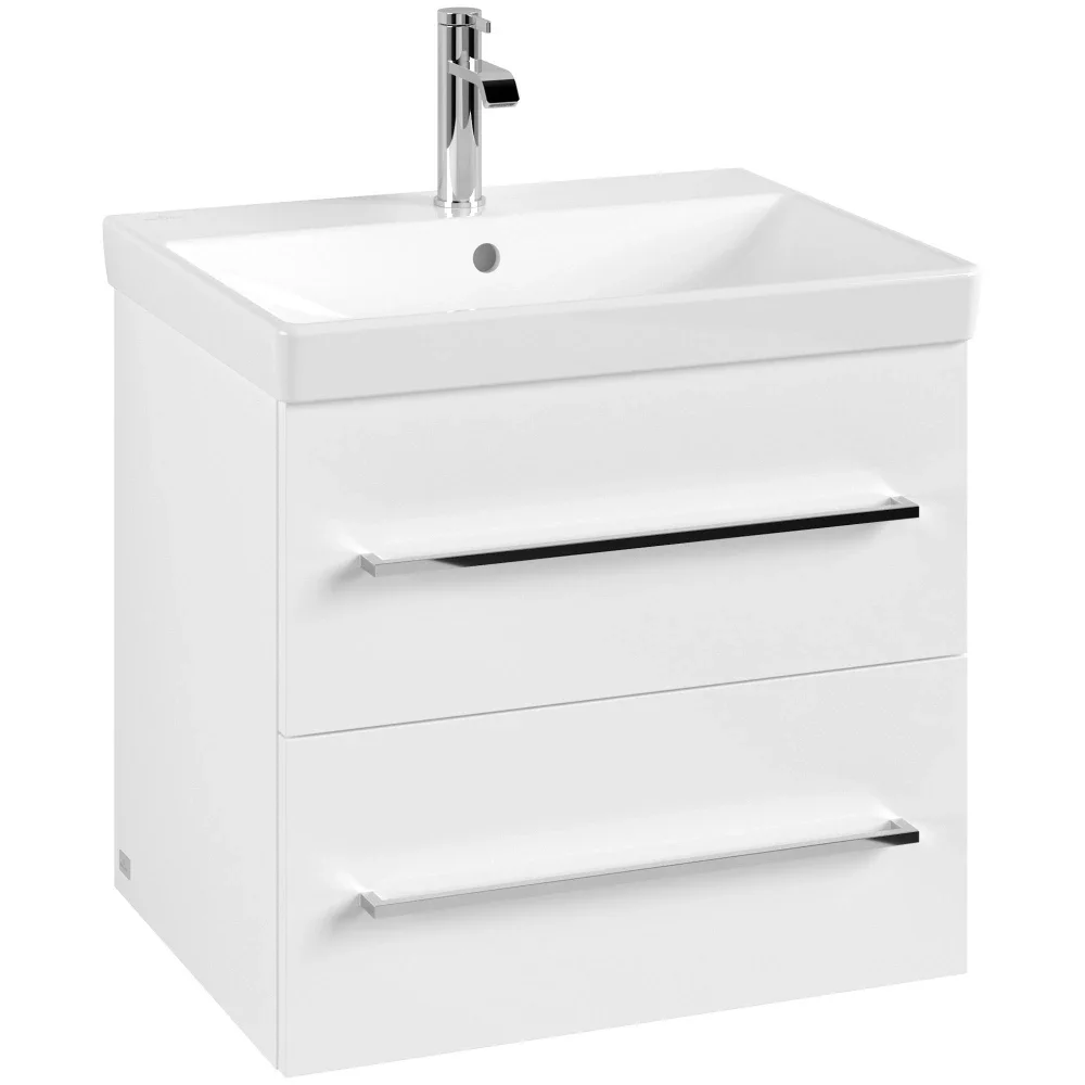 Villeroy & Boch Avento 580mm Brilliant White  Bathroom Vanity Unit With Basin