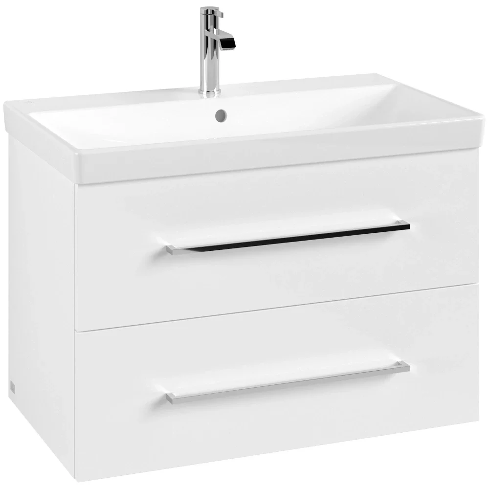 Villeroy & Boch Avento 780mm Brilliant White Bathroom Vanity Unit & Basin