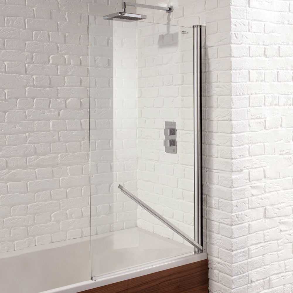 Aquadart Venturi 6 Single Bath Shower Screen with Swiftseal - 1400 x 800mm