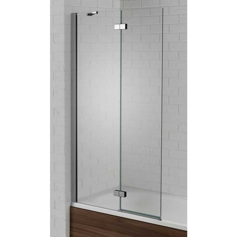 Aquadart Venturi 6  Hinged Bath Shower Screen Left Hand - 1500 x 900mm