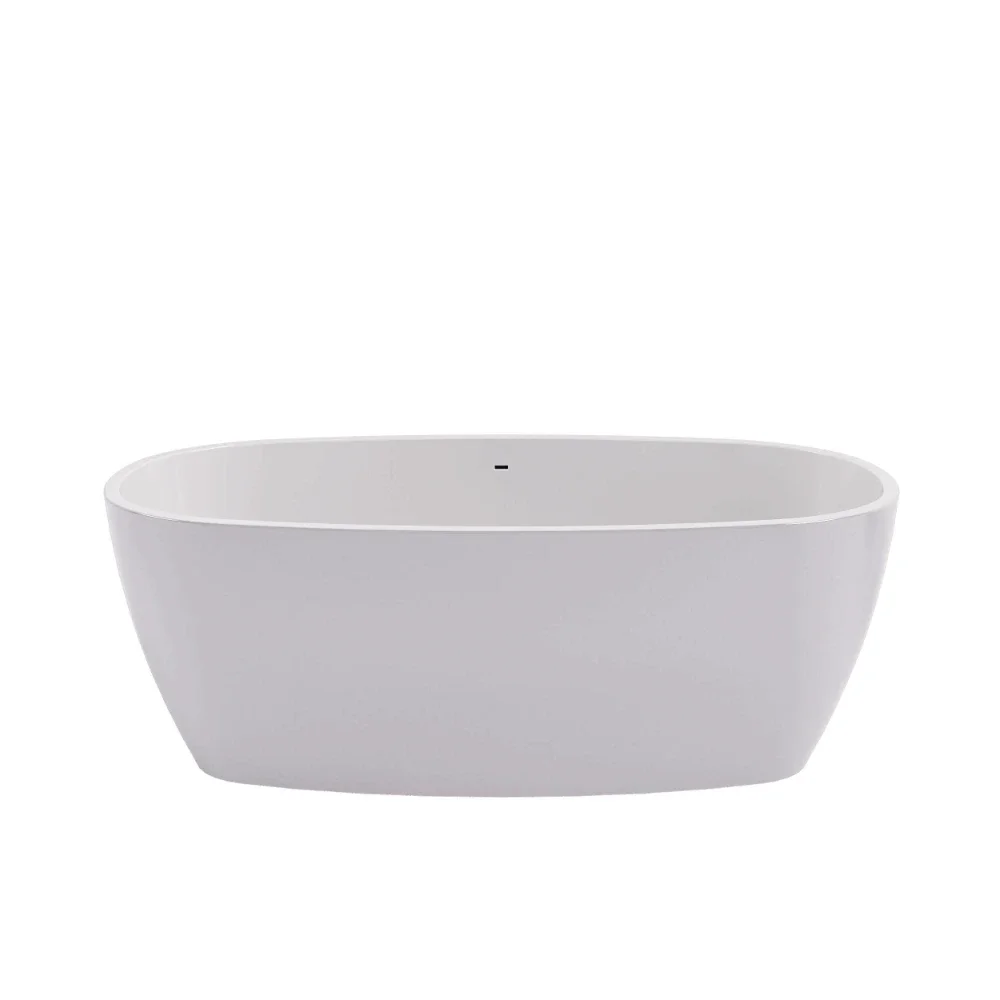 Vive Cian Solid Surface Freestanding Bath, 1610 x 750 By BC Designs