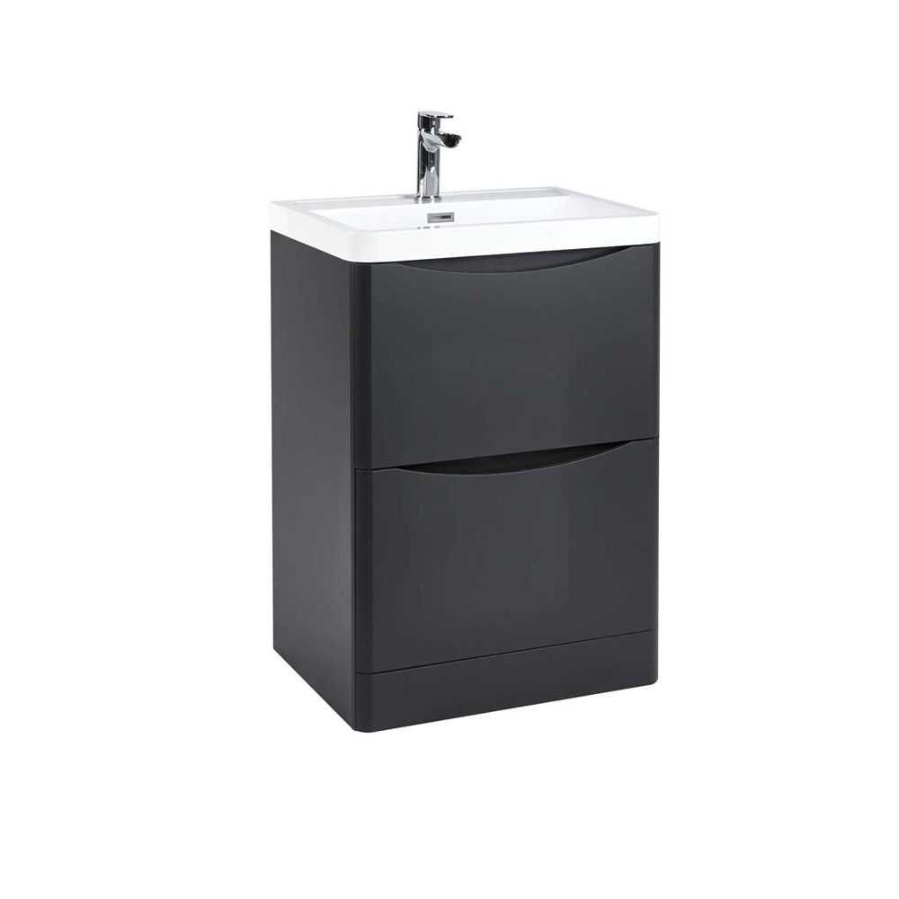 Scudo Bella 600 Matt Grey Floor Standing Vanity