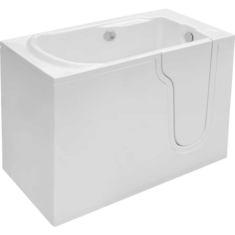 Mantaleda Athena (1060 x 660mm) Mini Walk In Deep Soaker Bath With front Panel