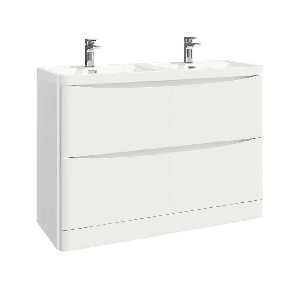 Scudo Bella 1200 Gloss White Floor Standing Vanity