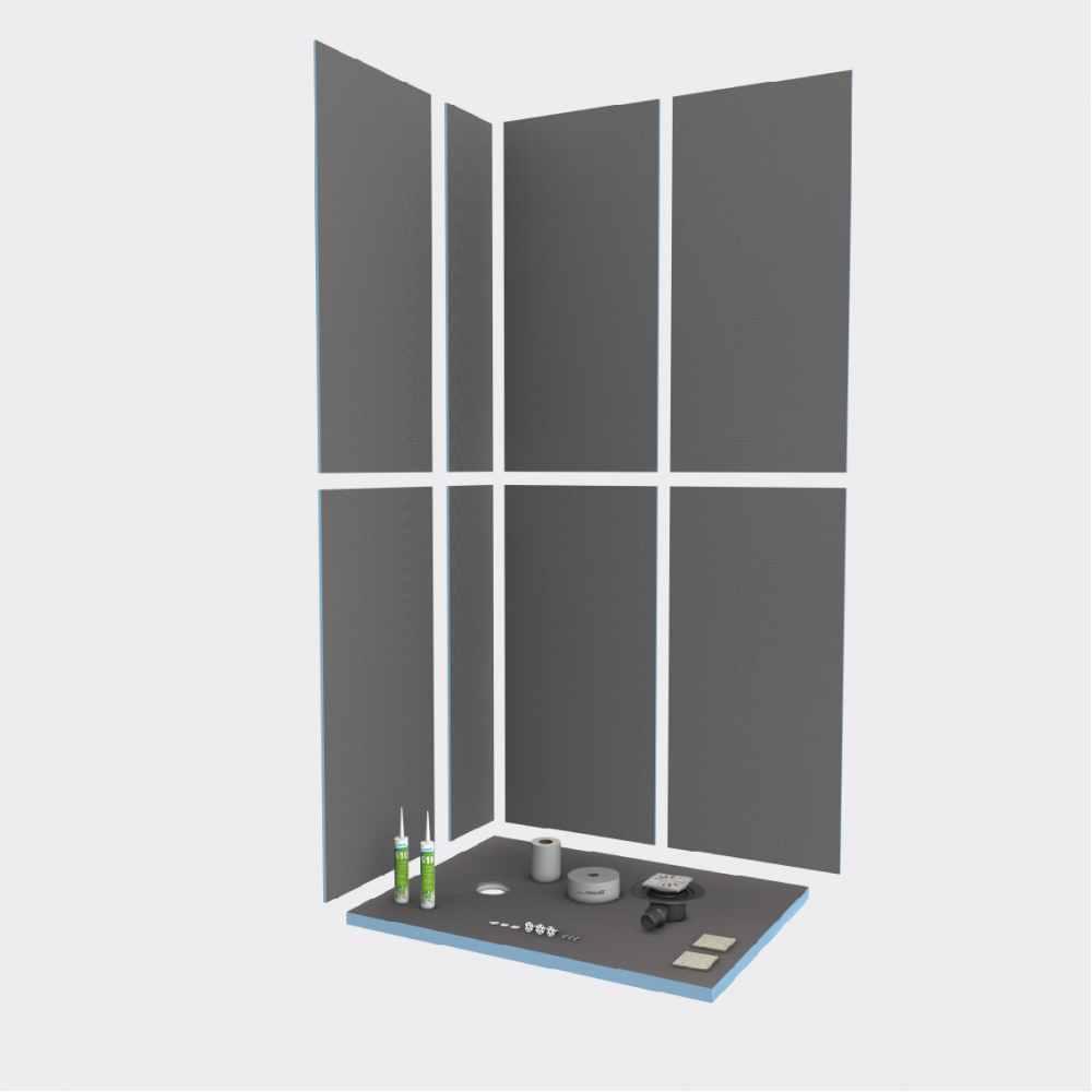 wedi Fundo Primo Wetroom Complete Shower Kit 1200 x 900mm From