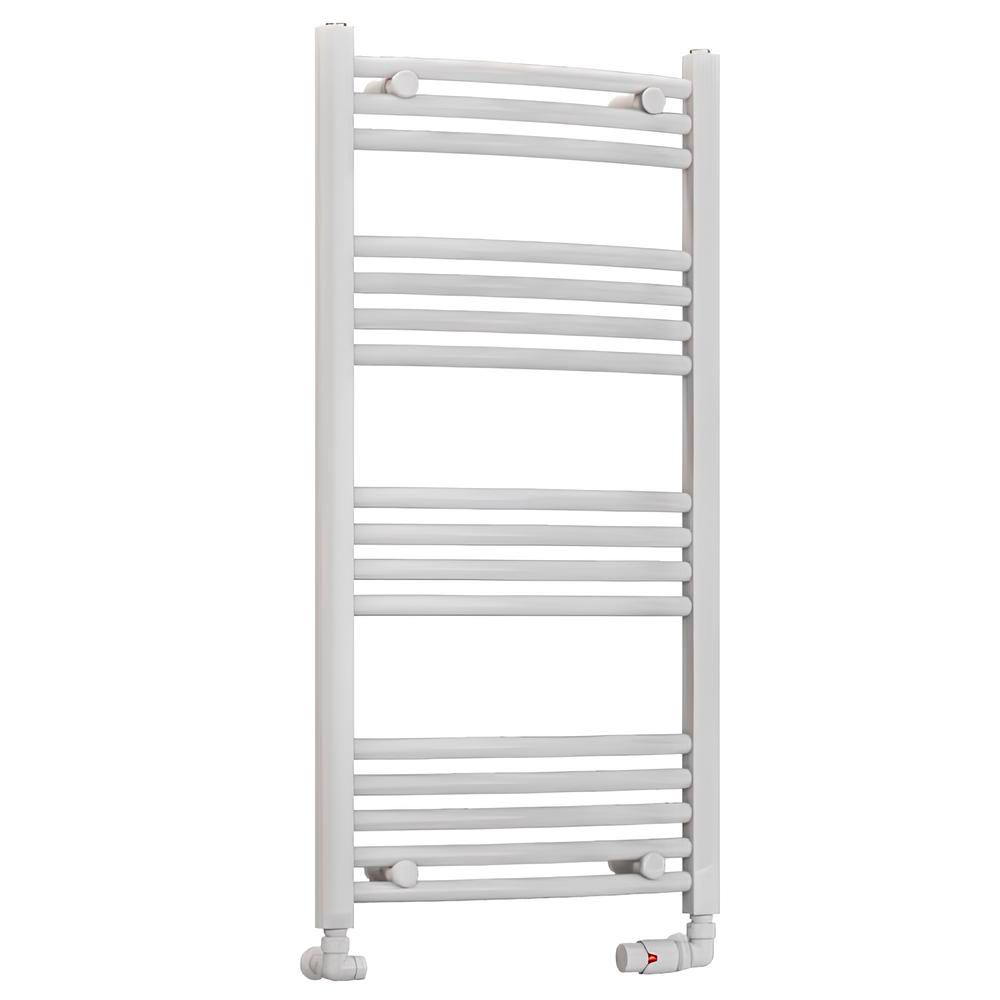 Eastbrook Wendover 1000 x 500mm White Curved Towel Radiator