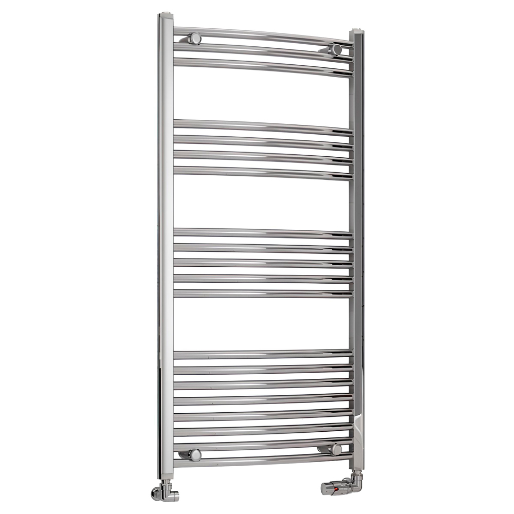 Eastbrook Wendover 1200 x 600mm Chrome Curved Towel Radiator