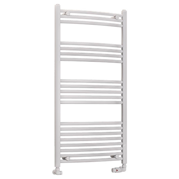 Eastbrook Wendover 1200 x 600mm White Curved Towel Radiator