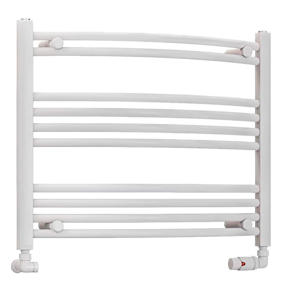Eastbrook Wendover 600 x 750mm White Curved Towel Radiator