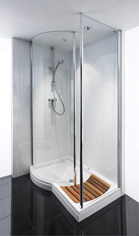 Nuance White Quartz Waterproof Shower Panel from Bushboard