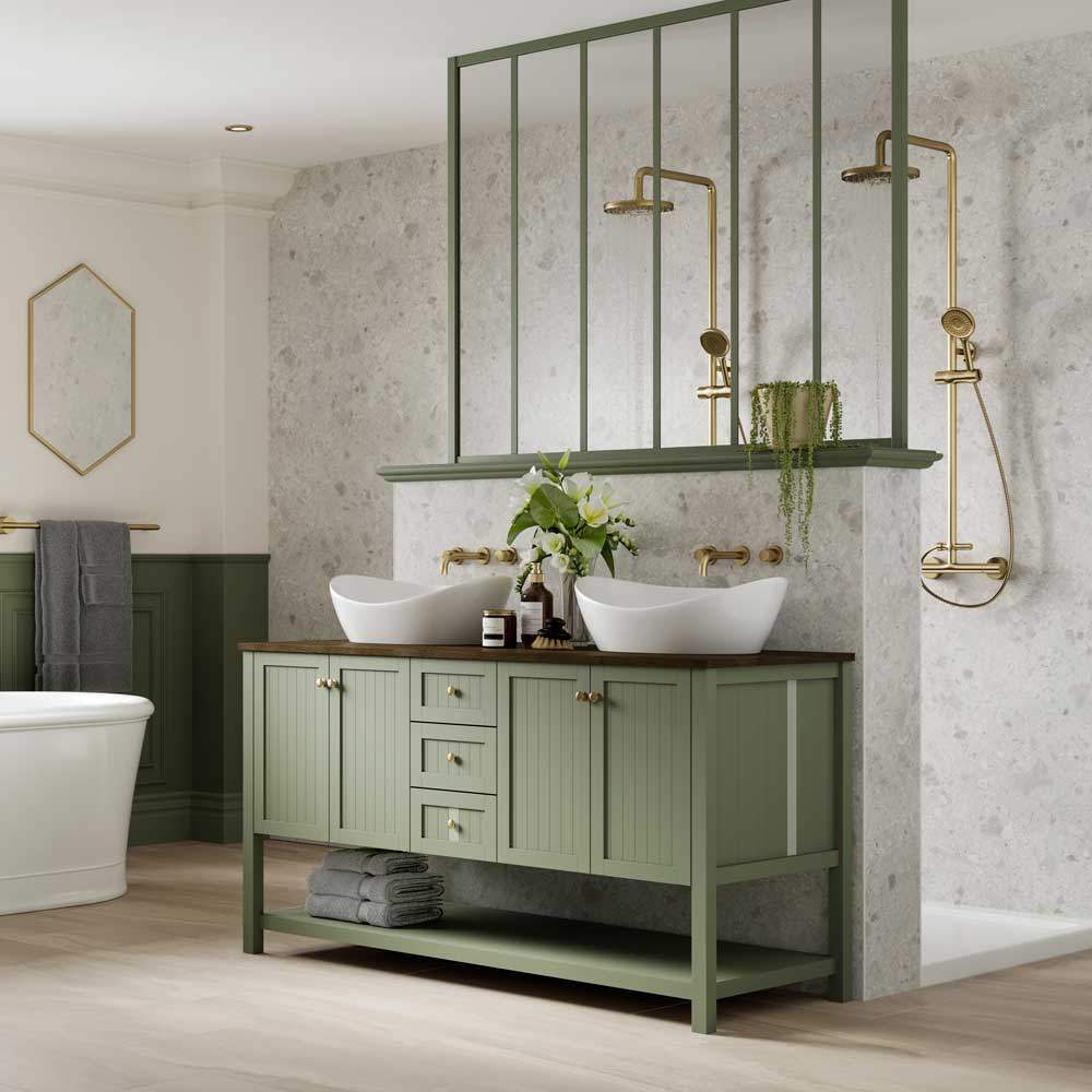 Multipanel Pure Collection White Terrazzo