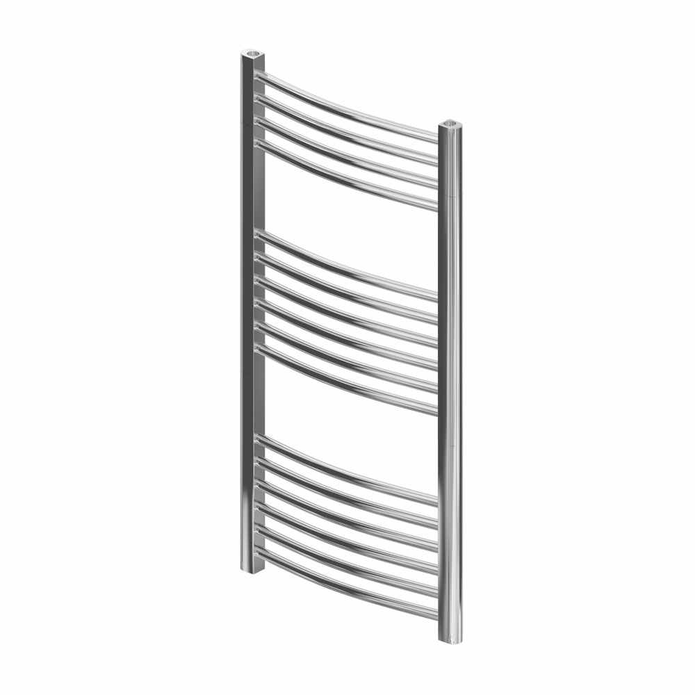 Eastbrook Wingrave 1000 x 400 Curved Chrome Towel Radiator