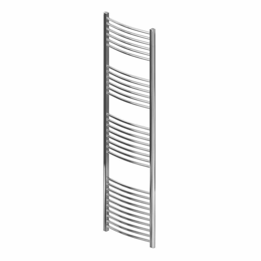 Eastbrook Wingrave 1800 x 400 Curved Chrome Towel Radiator