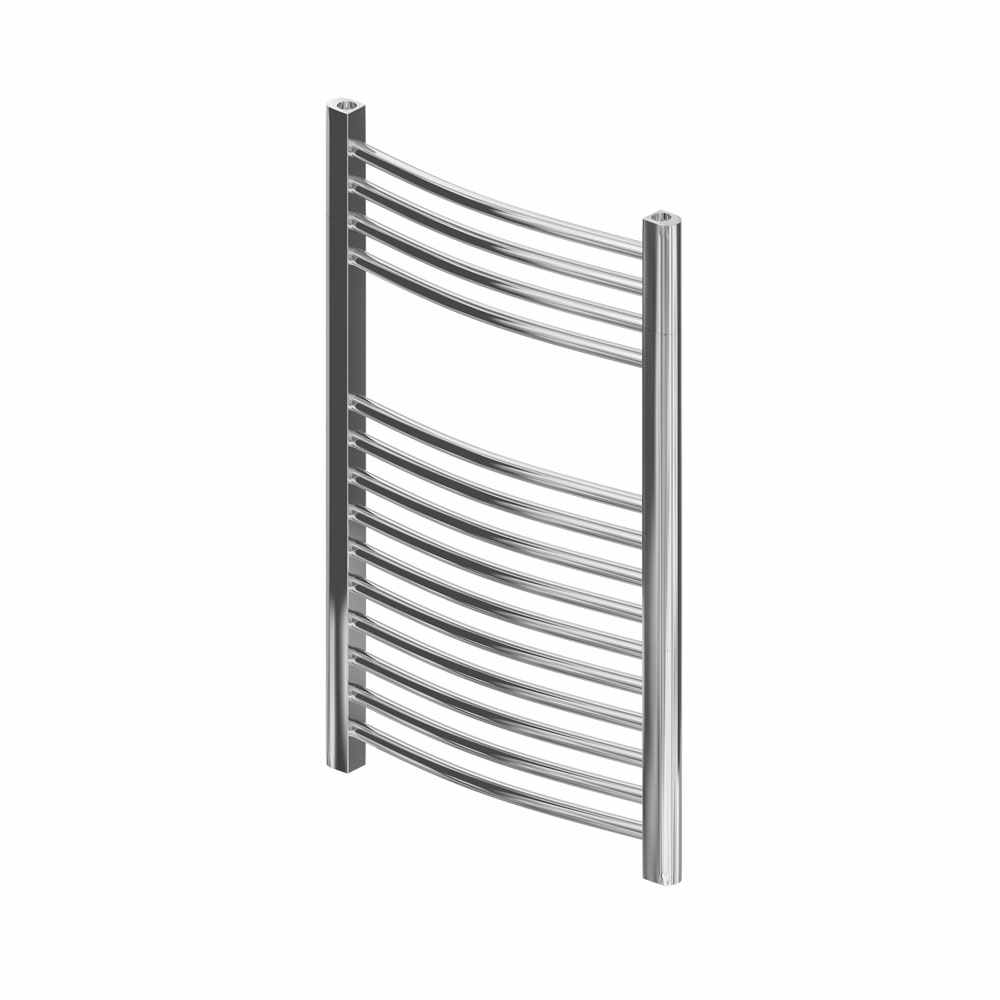 Eastbrook Wingrave 800 x 500 Curved Chrome Towel Radiator