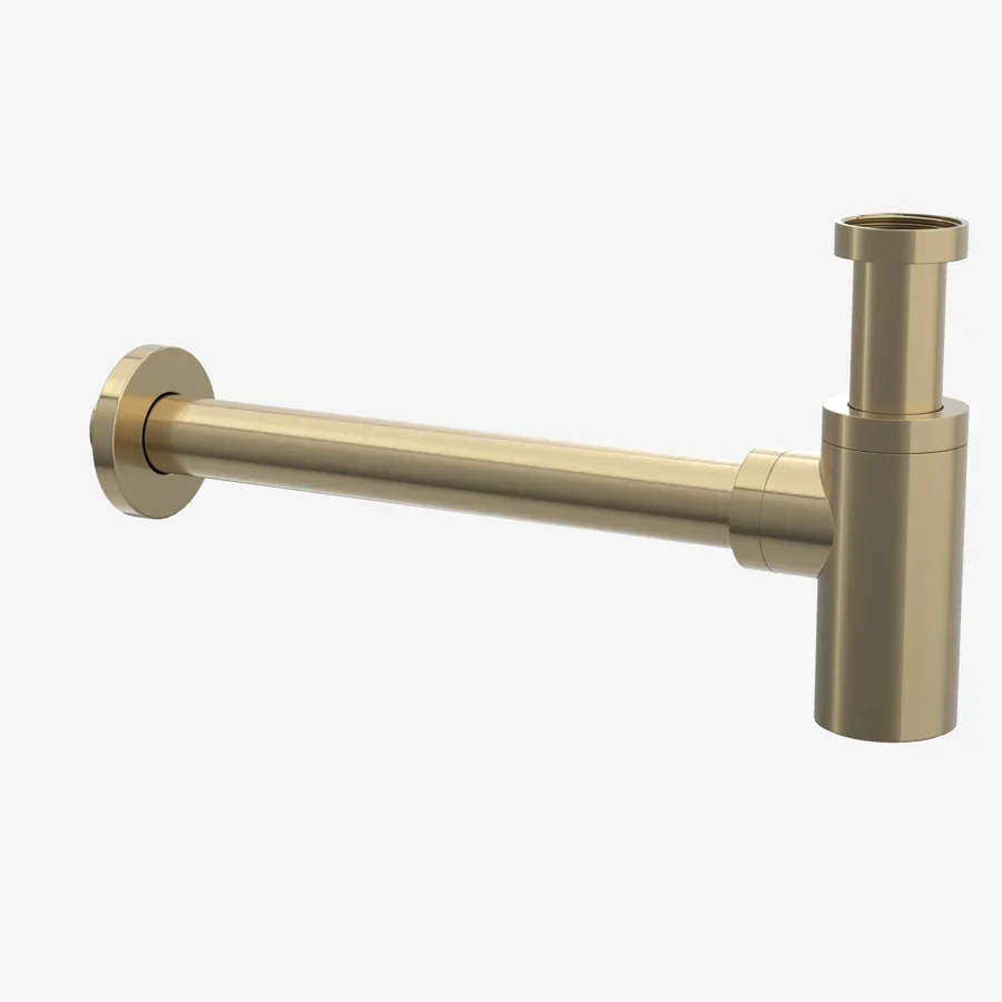 Viva Sanitary 32mm Brushed Brass Luxury Basin Bottle Trap