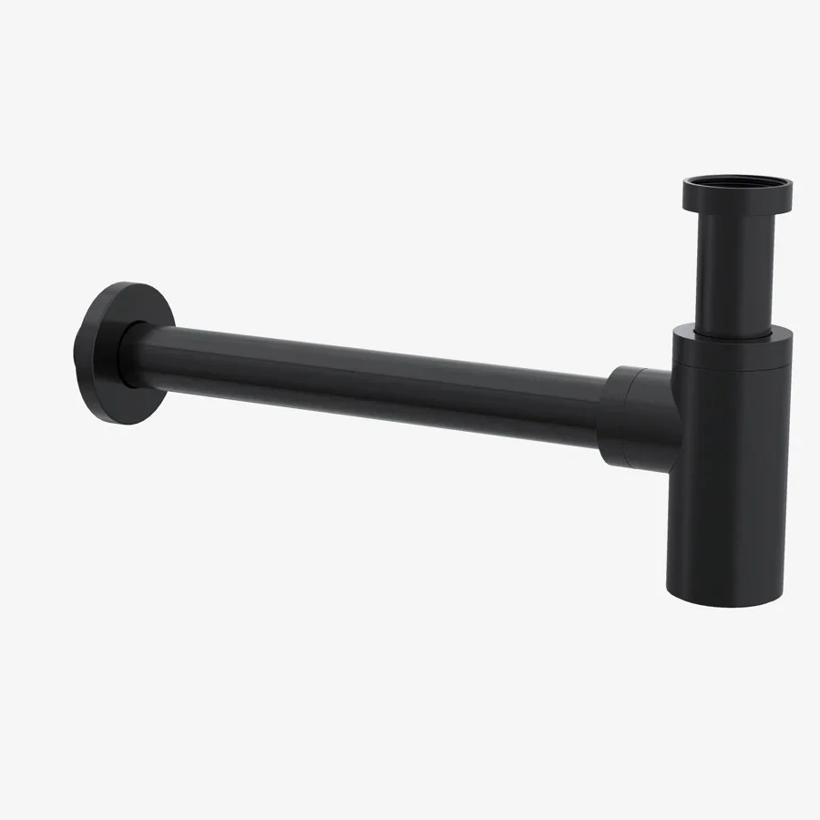 Viva Sanitary 32mm Matt Black Luxury Basin Bottle Trap