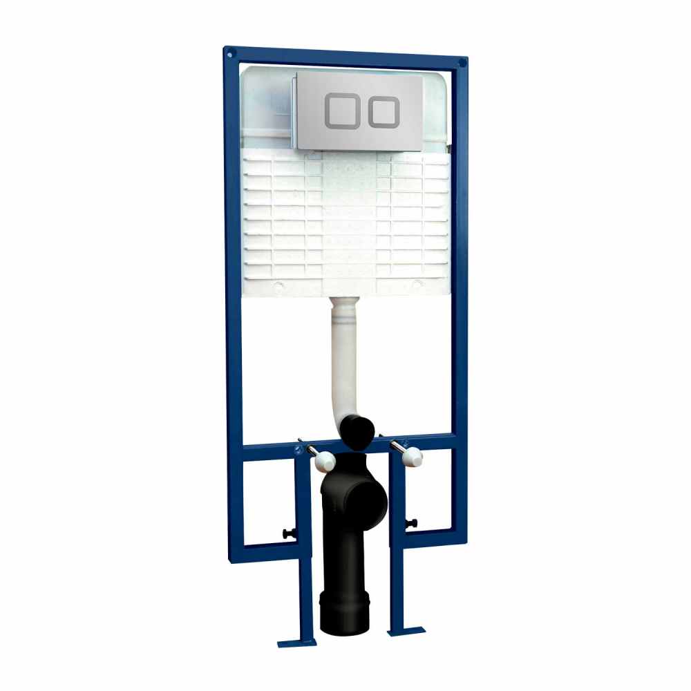 Nuie Wall Hung Toilet Fixing Frame With Square Button XTY009S