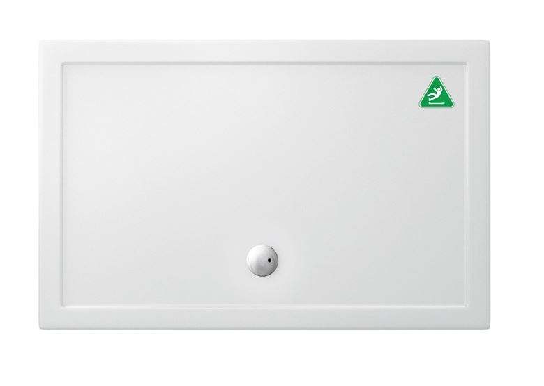 Zamori Anti-Slip Rectangular Shower Tray - 1400 x 900 - Central Waste - CLEARANCE