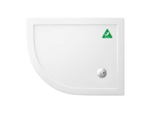 Zamori Anti Slip Offset Quadrant - 1000 x 800 - Left Hand Shower Tray - Z1199A